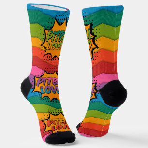 Calcetines Coloridos arcoiris Pitbull