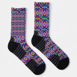 Calcetines coloridos con un vibrante