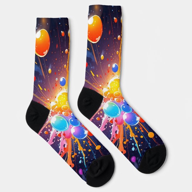 Calcetines coloridos de la tripulación (Derecha)