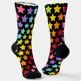 Calcetines Coloridos Estrellas Arcoíris
