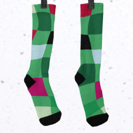 Calcetines Coloridos Navidades de vacaciones en Tartán modern