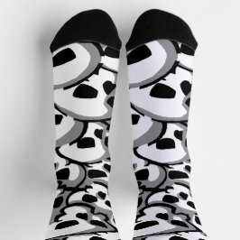 Calcetines Columna De Calaveras Negra