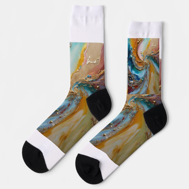 Calcetines como liye ek khubsurat aur título atrac (Izquierda)