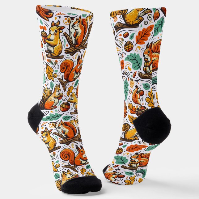 Calcetines cómodos de ardilla - Amantes animales j (Angular)