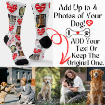 Calcetines con Cara de Perro Personalizados, Foto