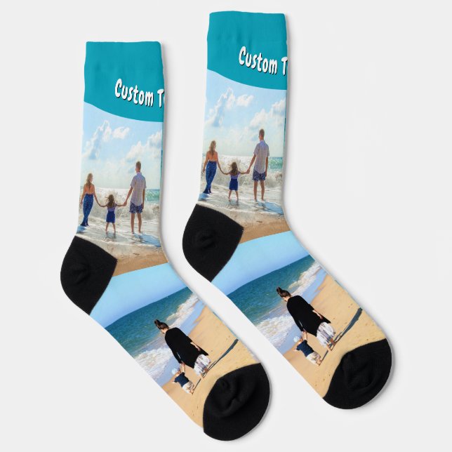 Calcetines con Collage de Fotos Personalizadas con (Derecha)