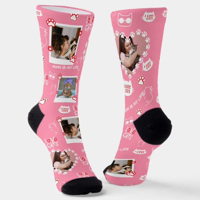 Calcetines con collage de fotos personalizadas de  (Angular)
