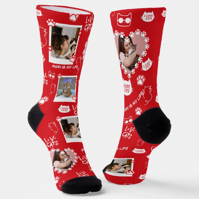 Calcetines con collage de fotos personalizadas de  (Angular)