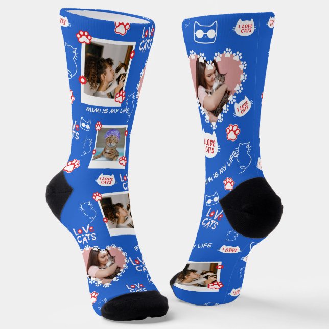 Calcetines con collage de fotos personalizadas de  (Angular)