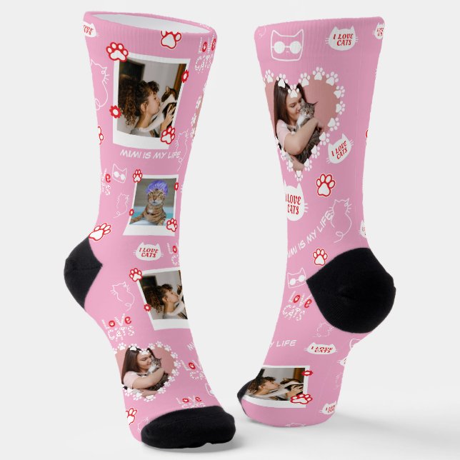 Calcetines con collage de fotos personalizadas de  (Angular)