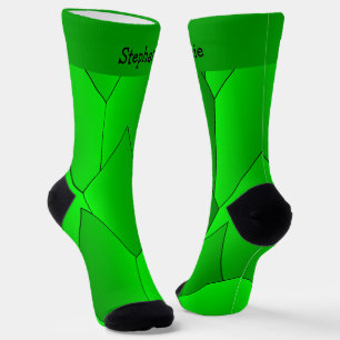 Calcetines con diseño Art Deco verde