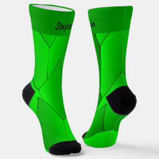 Calcetines con diseño Art Deco verde