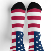 Calcetines con diseño de bandera patriótica