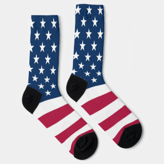 Calcetines con diseño de bandera patriótica