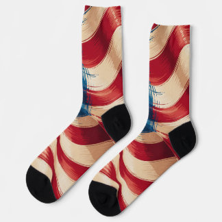 Calcetines con diseño de bandera patriótica