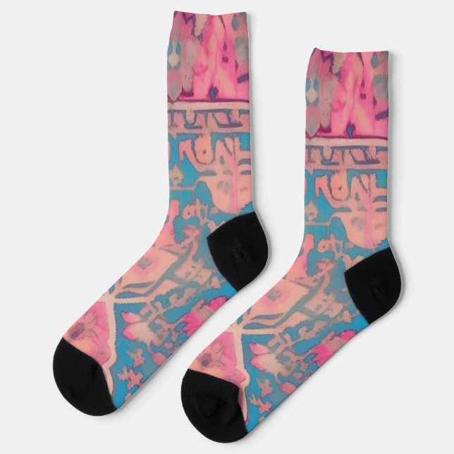 calcetines con diseño persa vintage (Izquierda)