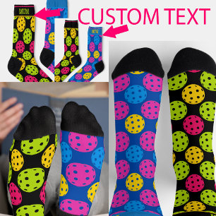 Calcetines Con el texto curioso raro "Dot Dot Dink" Sock