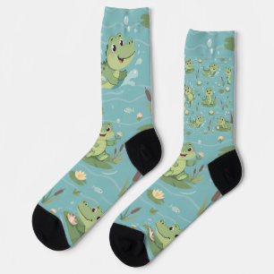 Calcetines con estampado de caimanes de Lil' Bayou