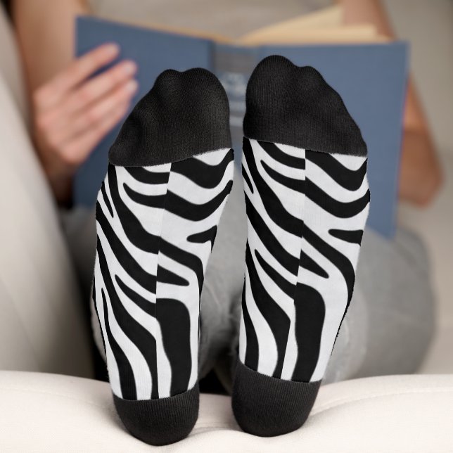 Calcetines con estampado de cebra (Abajo)