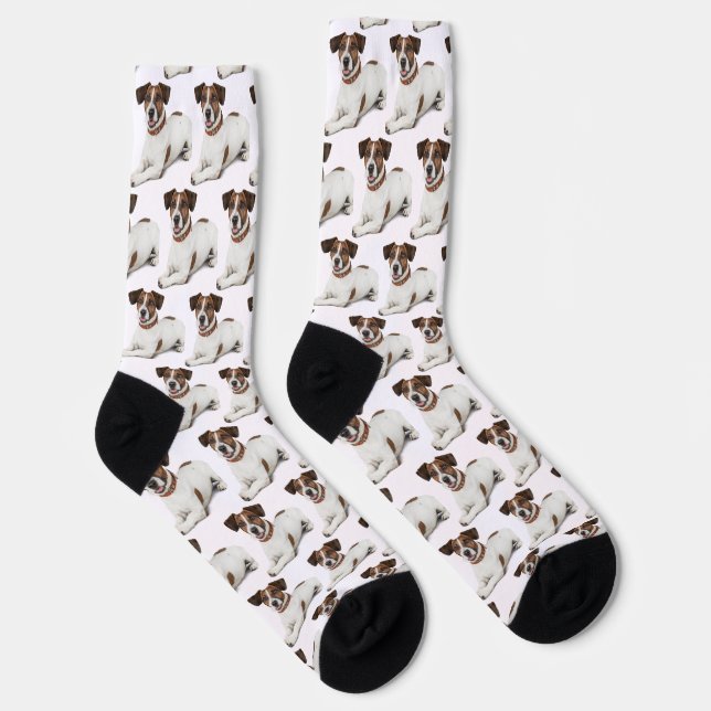 Calcetines con foto de cara de perro personalizado (Derecha)
