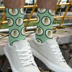 Calcetines con foto de cara divertida personalizad