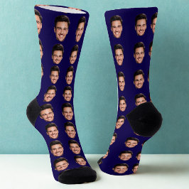 Calcetines con foto de cara personalizados, sube t