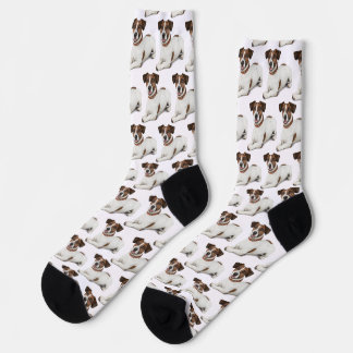 Calcetines con foto de la cara de perro personaliz