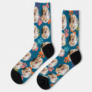 Calcetines con foto de mascota personalizados lind