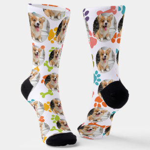 Calcetines con foto de mascota personalizados lind