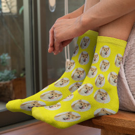 Calcetines con foto de mascota personalizados lind