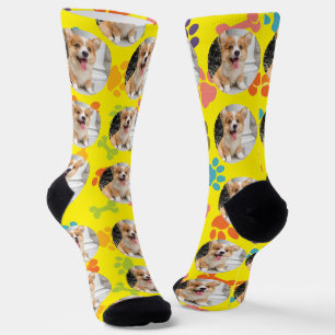 Calcetines con foto de mascota personalizados y di