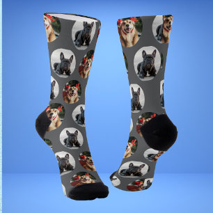 Calcetines con foto de perro 2 mascotas lindas