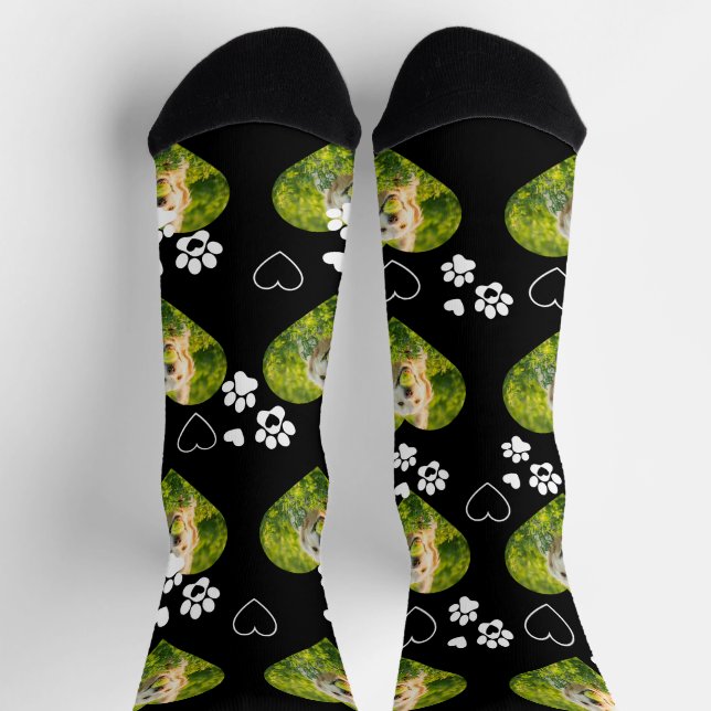 Calcetines con foto de perro para papá amante de l (Arriba)