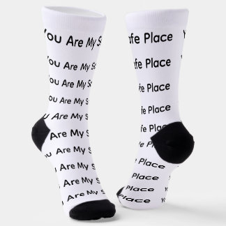 Calcetines Con Frase Acogedora 'Eres Mi Lugar Segu