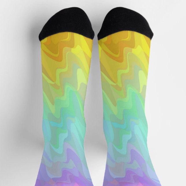 Calcetines con gradiente ondulado (Arriba)