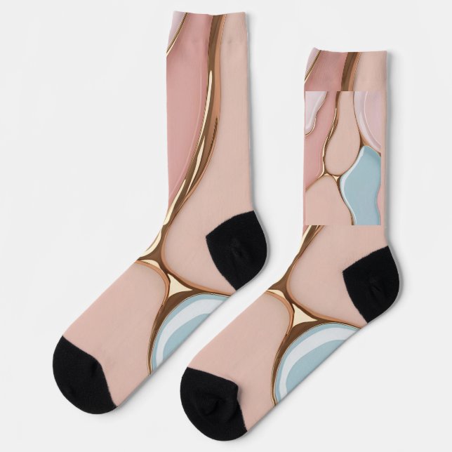 Calcetines con gráfico abstracto elegante (Izquierda)