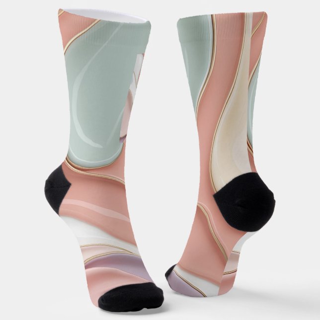 Calcetines con gráfico abstracto elegante (Angular)