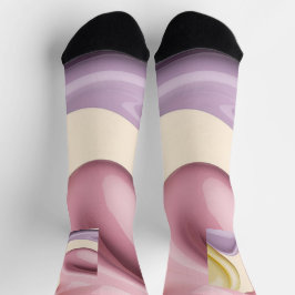 Calcetines con gráfico abstracto elegante