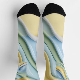 Calcetines con gráfico abstracto elegante