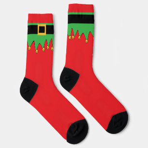 Calcetines ¡Con las campanas! Divertido Holiday Elf