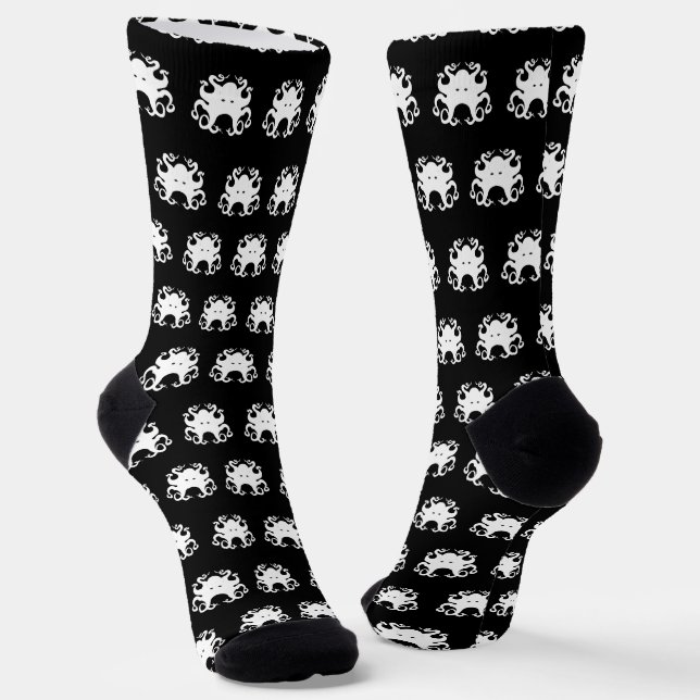 Calcetines con logo de pulpo de Inky Bones Press (Angular)