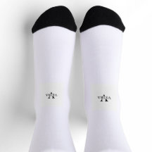 calcetines con logotipo pequeño impreso