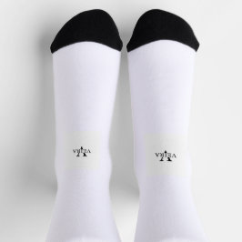 calcetines con logotipo pequeño impreso