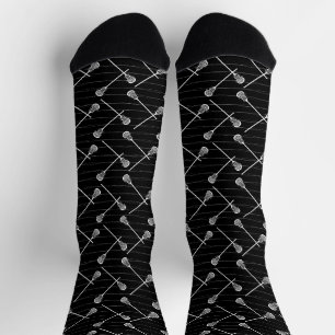 Calcetines con patentado de palos blancos Lacrosse