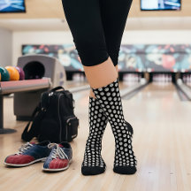 Calcetines con patrón de bolas de bolos