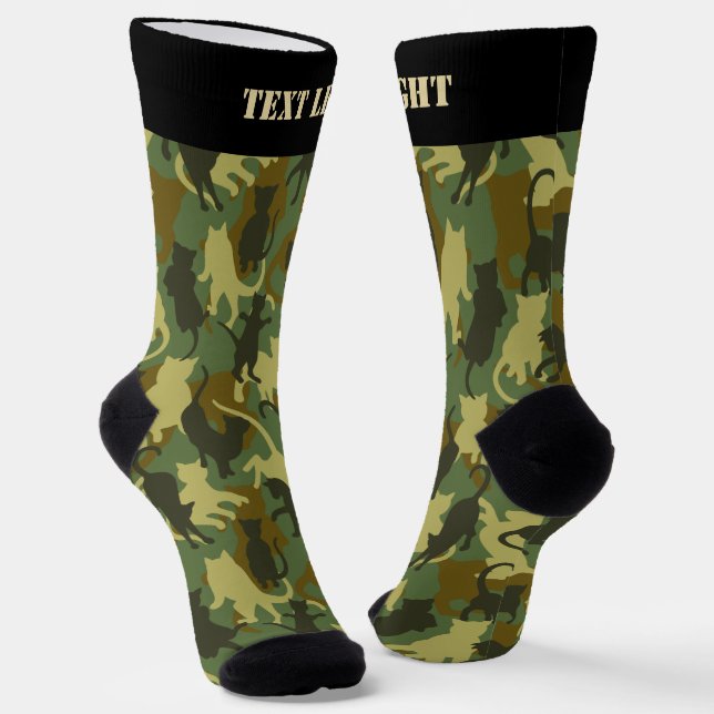 Calcetines con patrón de camuflaje de bosque de ga (Angular)