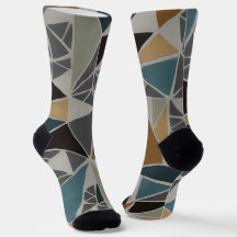 Calcetines con Patrón de Color de Moda