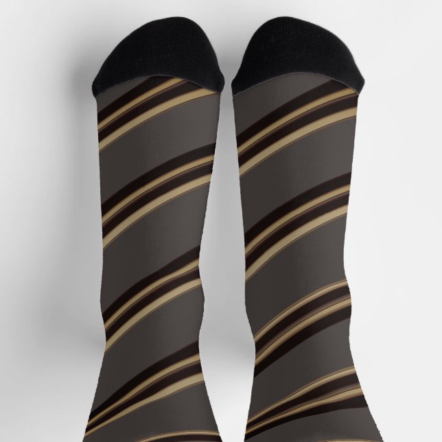 Calcetines con patrón de franja escondiendo a Blin (Arriba)