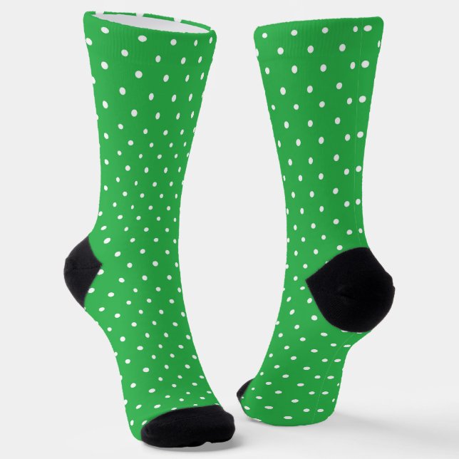 Calcetines con patrón de lunares blancos sobre fon (Angular)