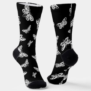 Calcetines con patrón de polilla